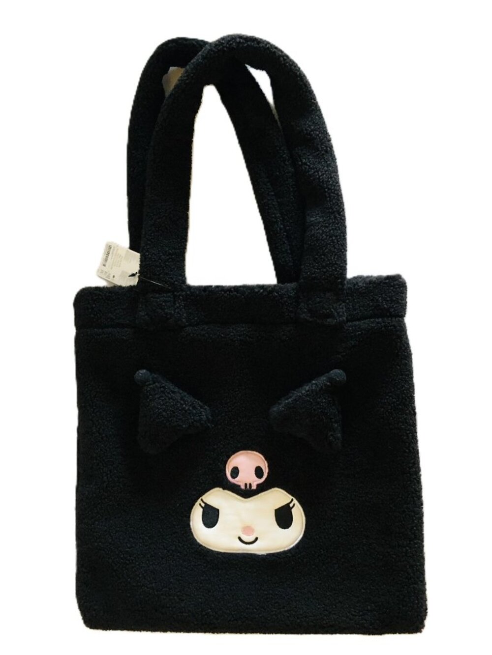 Kuromi Shoulder Tote Bag Lifestyle Travel Forever 21 Sanrio Faux Fur Black